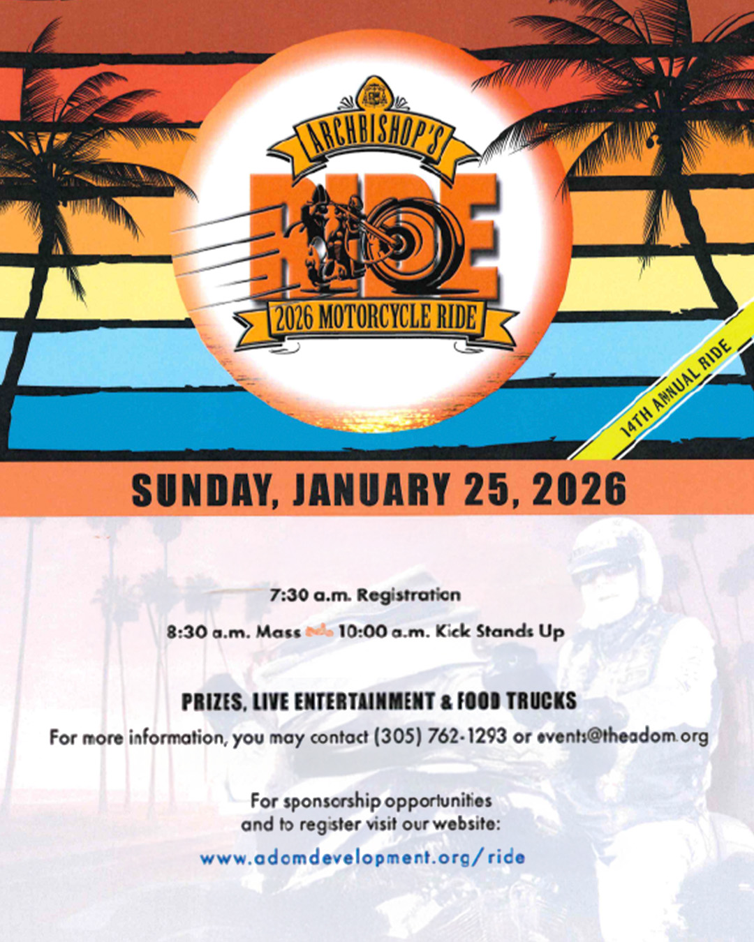 Archbishop’s Ride 2026 Motorcycle Ride                                                                                                                                                                                                                                                                    