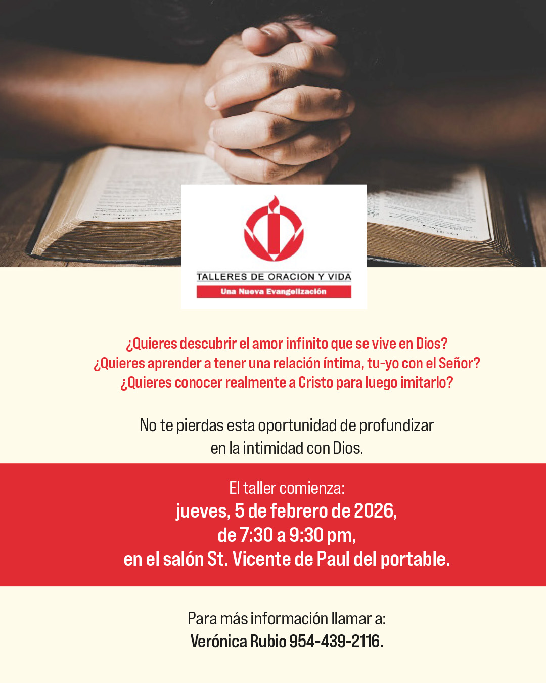Talleres de Oración y Vida                                                                                                                                                                                                                                                                                 