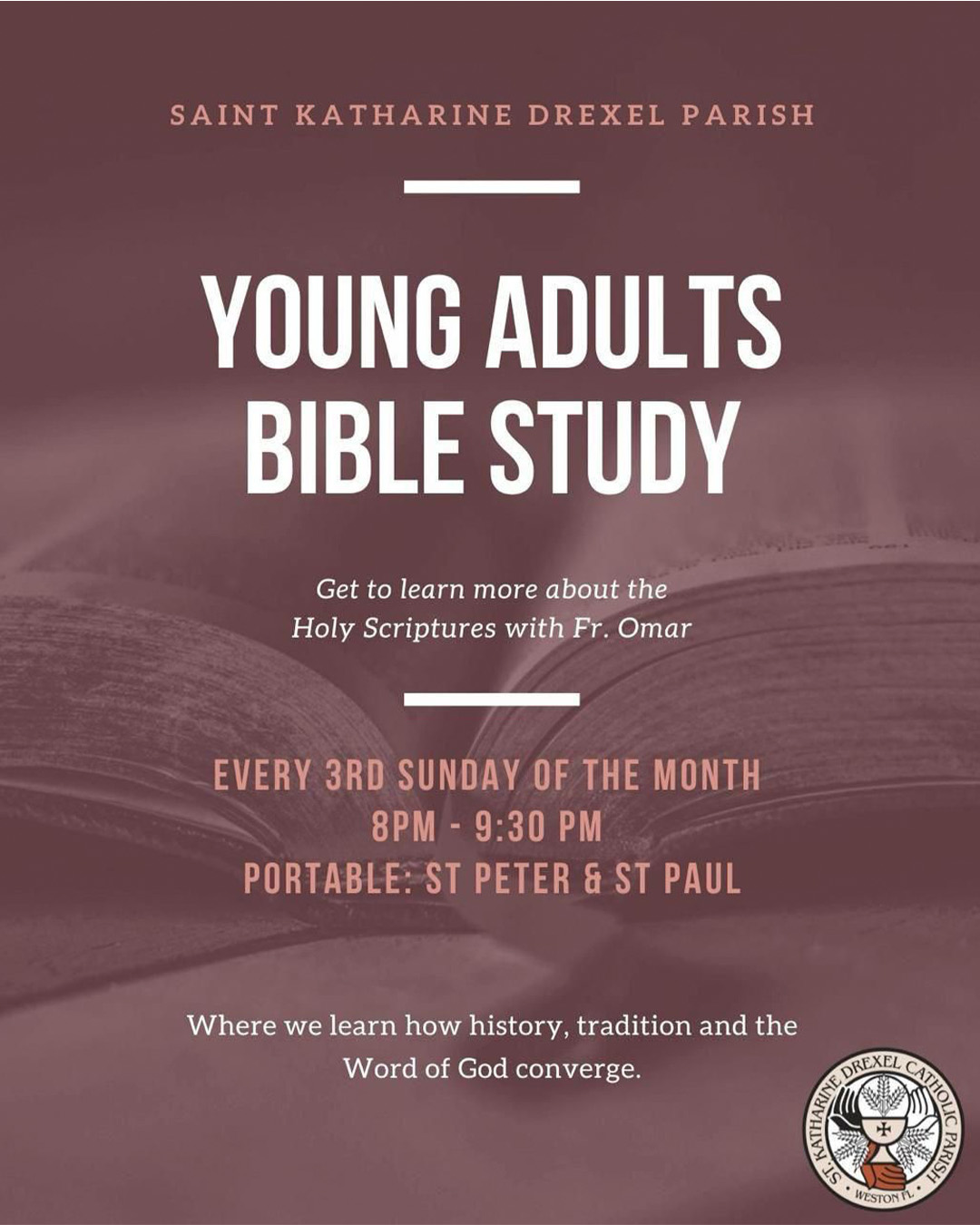 Young Adults Bible Study                                                                                                                                                                                                                                                                                    