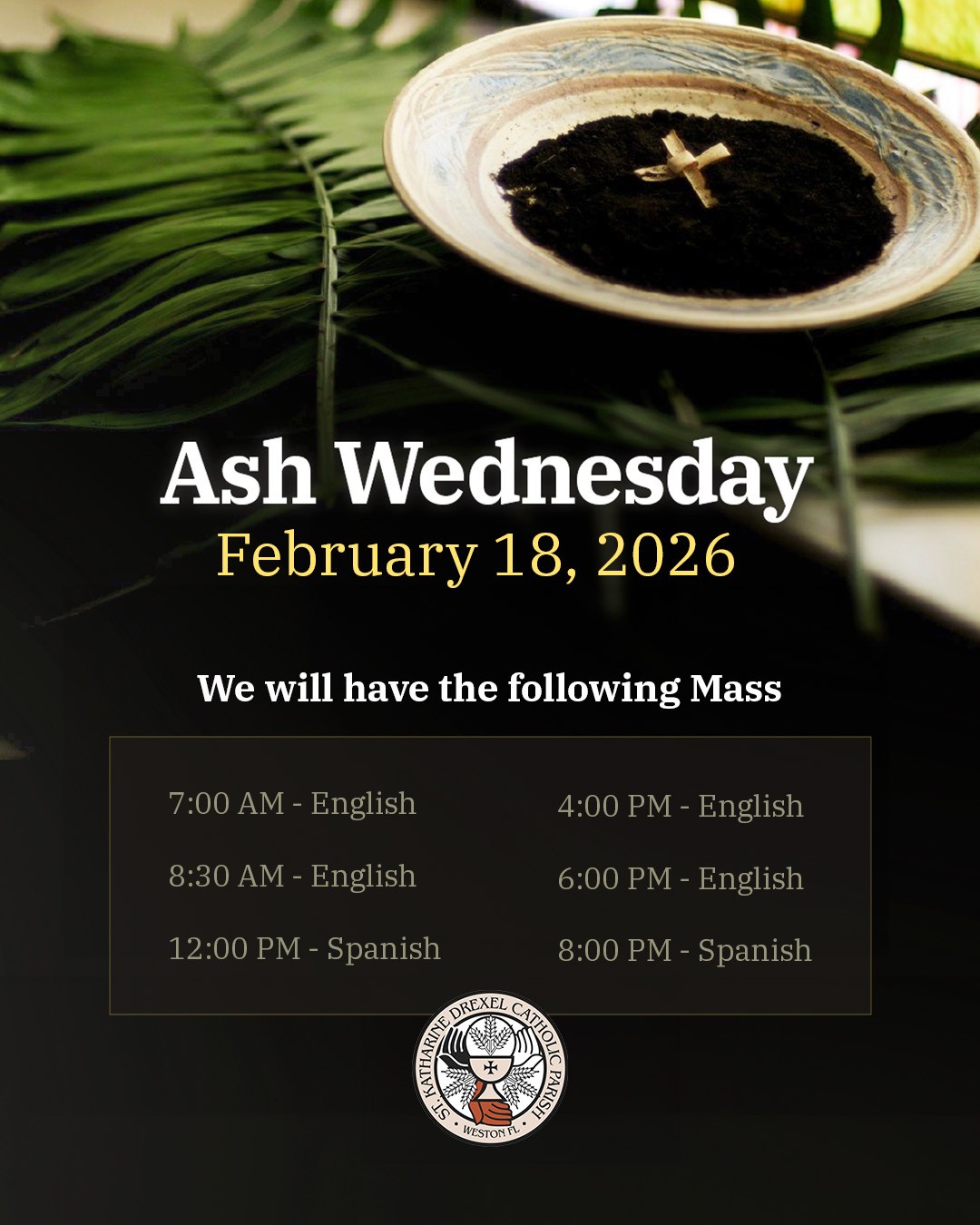 Ash Wednesday                                                                                                                                                                                                                                                                                               