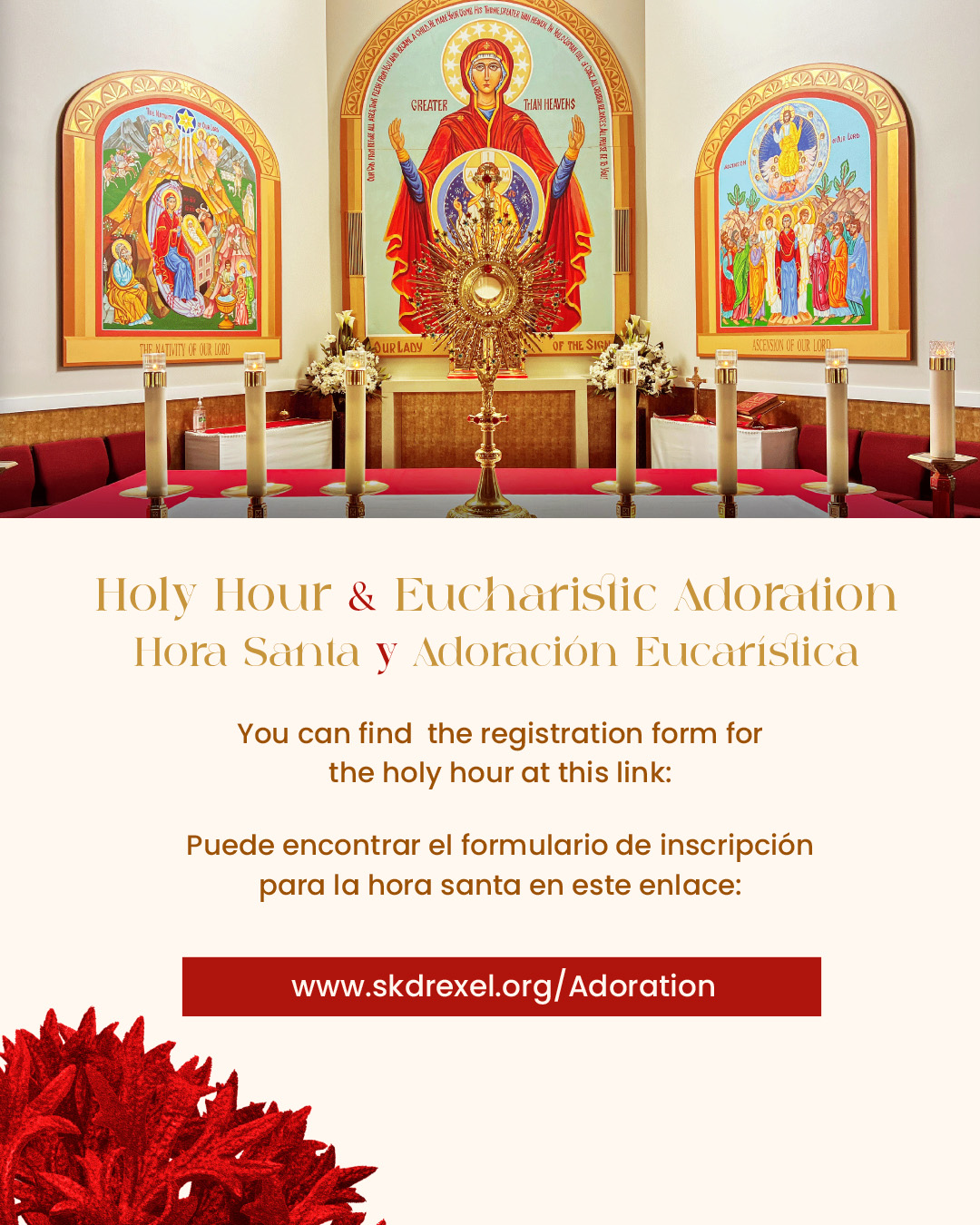Holy Hour & Eucharistic Adoration                                                                                                                                                                                                                                                                           