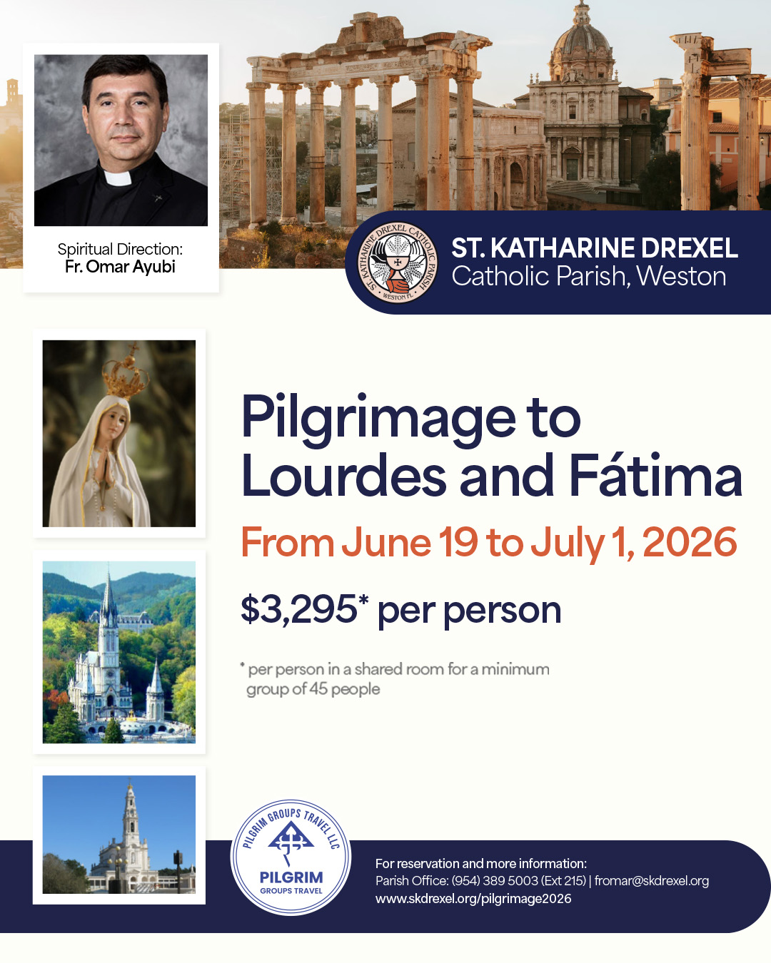 Peregrinação a Lourdes e Fátima                                                                                                                                                                                                                                                                          