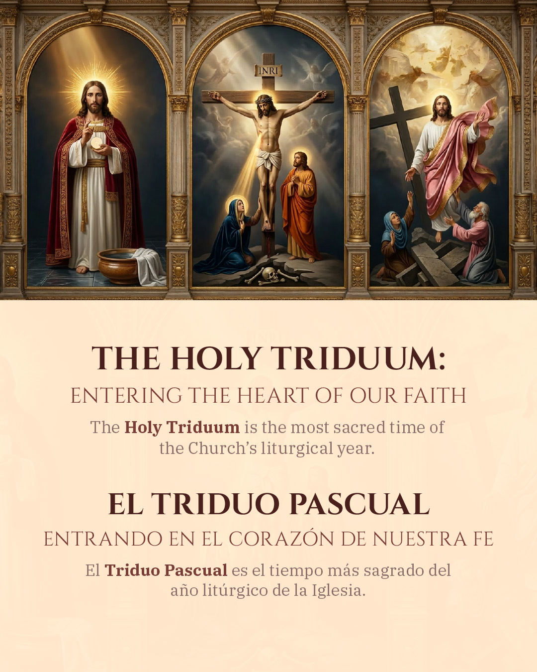 El Triduo Pascual                                                                                                                                                                                                                                                                                           