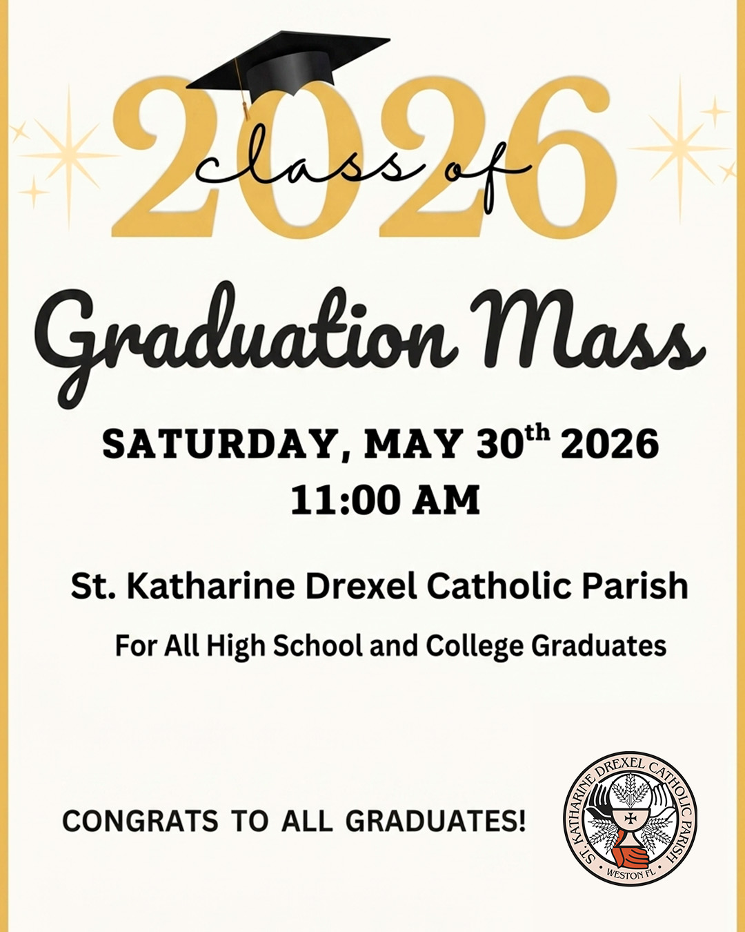 Misa de Graduación - Promoción 2026                                                                                                                                                                                                                                                                       