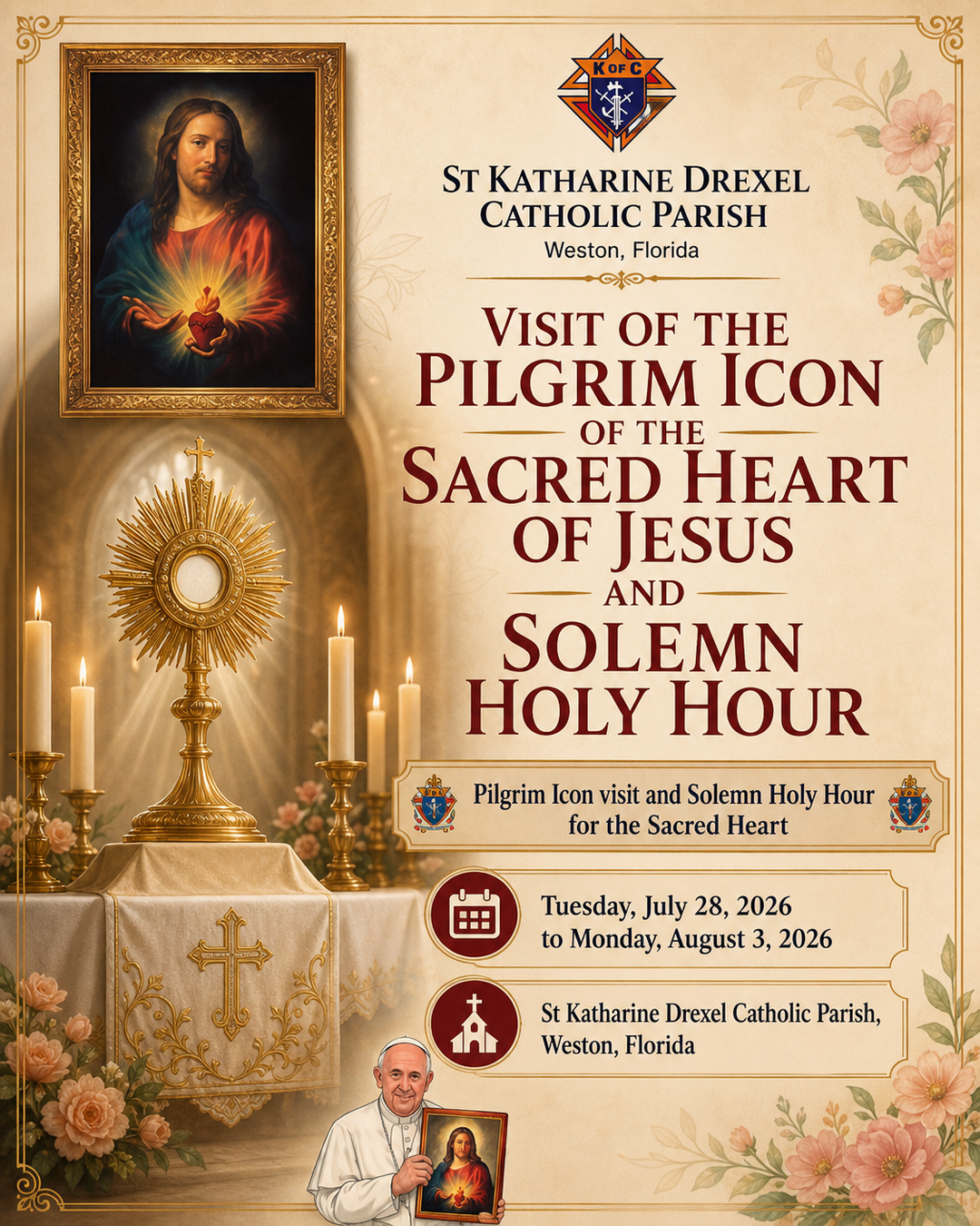 Visit of the Pilgrim Icon of the Sacred Heart of Jesus and Solemn Holy Hour SP