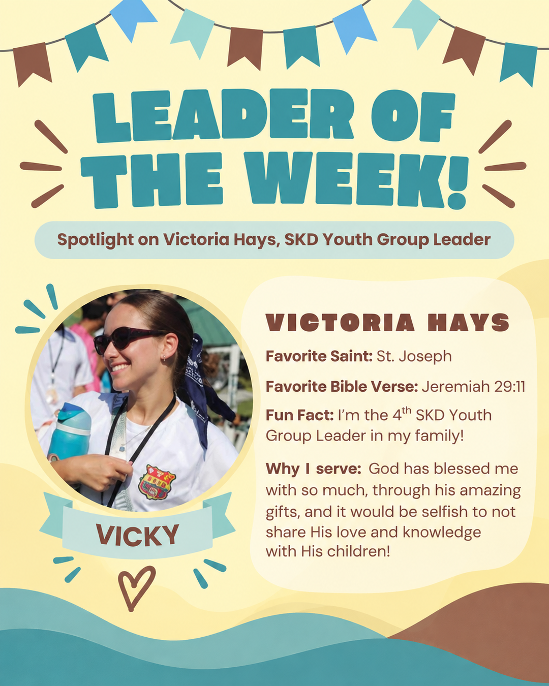 Leader of the Week: Vicky (Victoria Hays)
